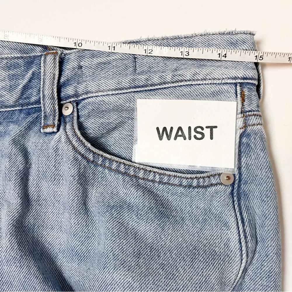 Madewell‎ Curvy Low-Slung Straight Jeans 26 light wash 100% cotton crossover